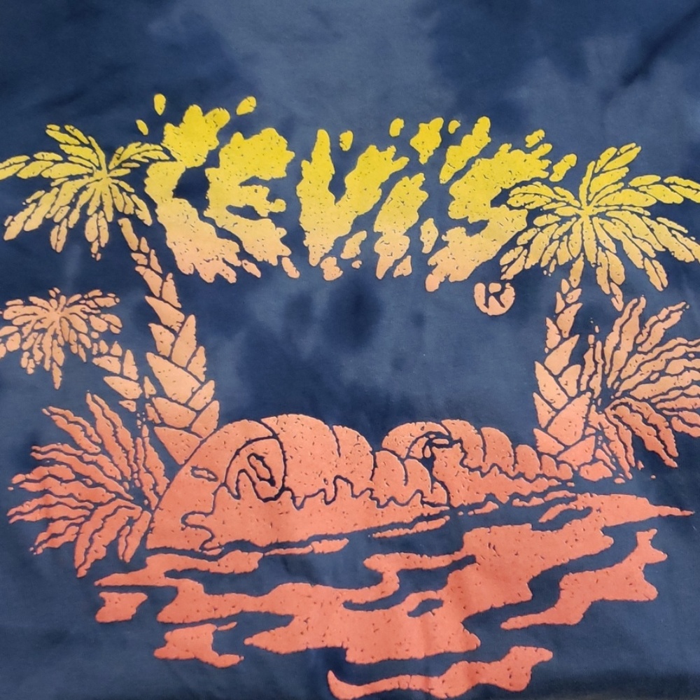 HOST PICK! NWT-LEVI's Tie-Dyed Palm Tree S/S Tee - Picture 2 of 5